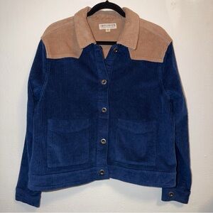 NWT Idyllwind Miranda Lambert Western Blue Tan Corduroy Jacket